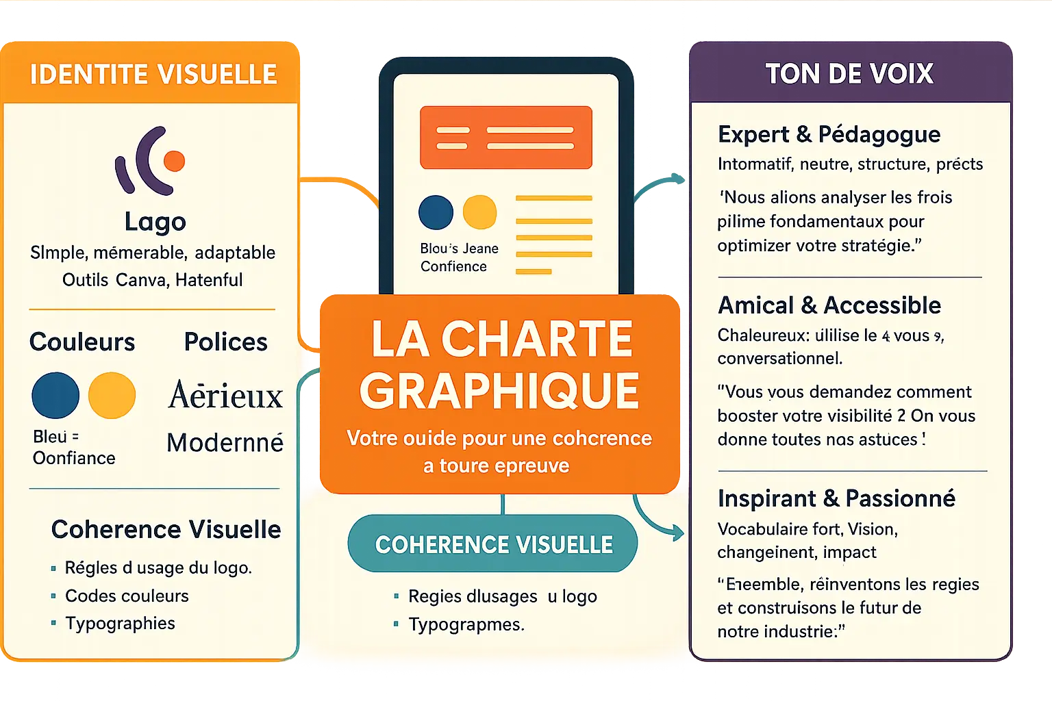 Exemple d'identité visuelle cohérente pour une PME