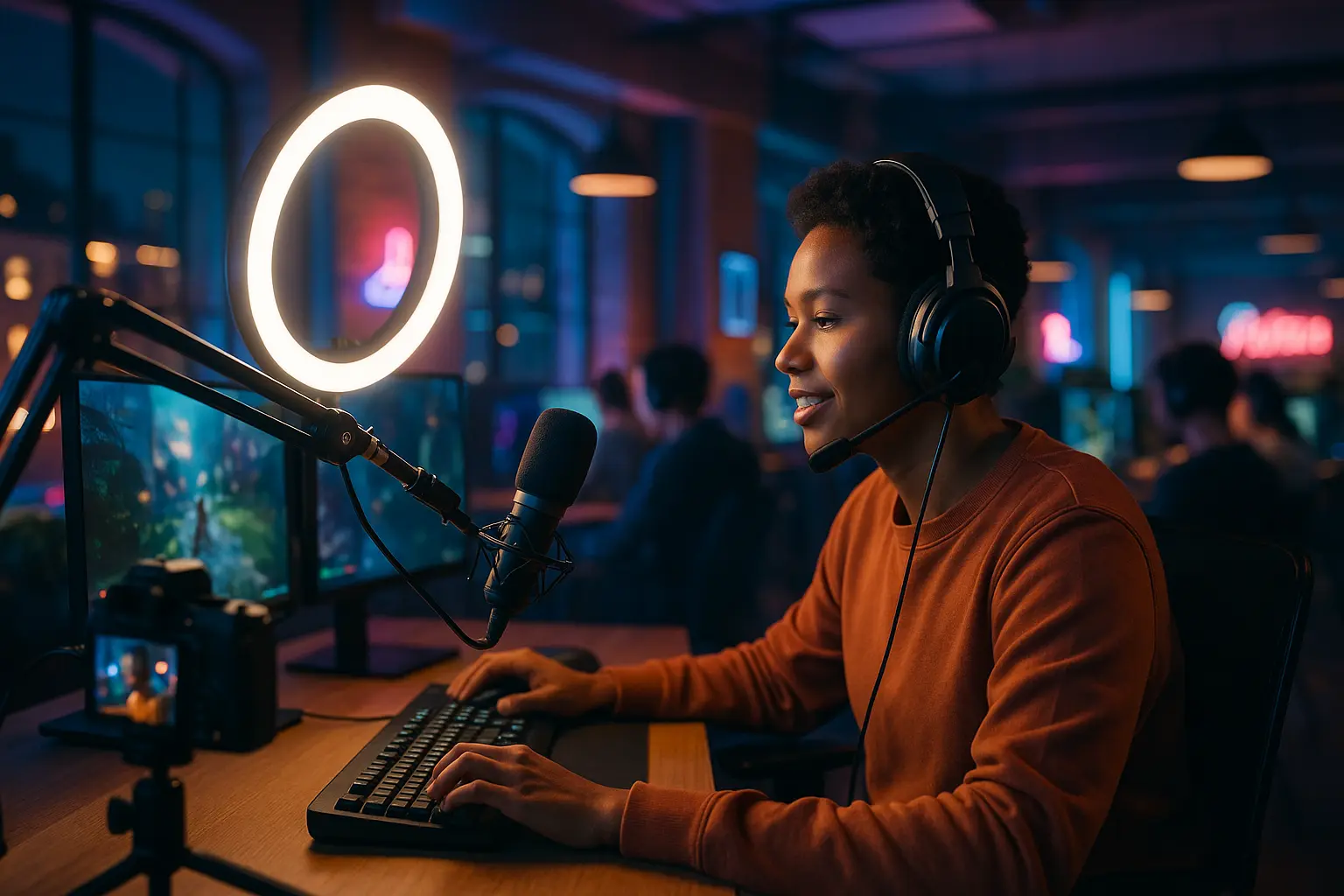 Production TikTok live pro pour gaming cafe - South Management Marseille