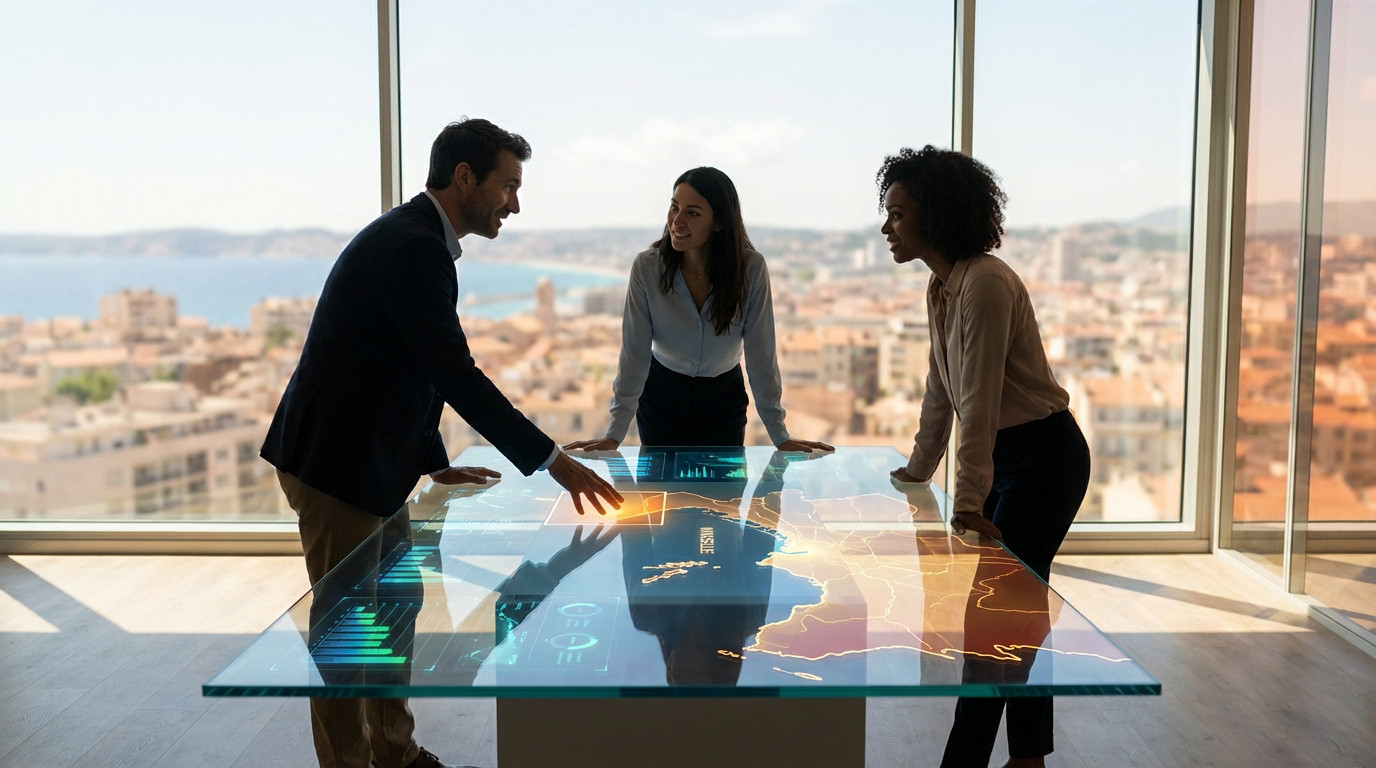 Collaboration strategique sur ecran interactif - South Management