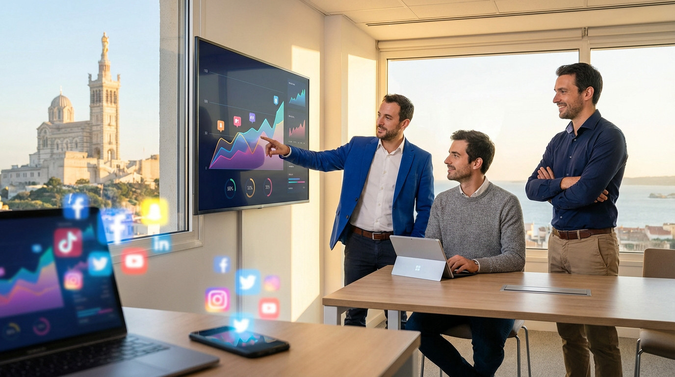 Reunion strategie digitale a Marseille - South Management agence