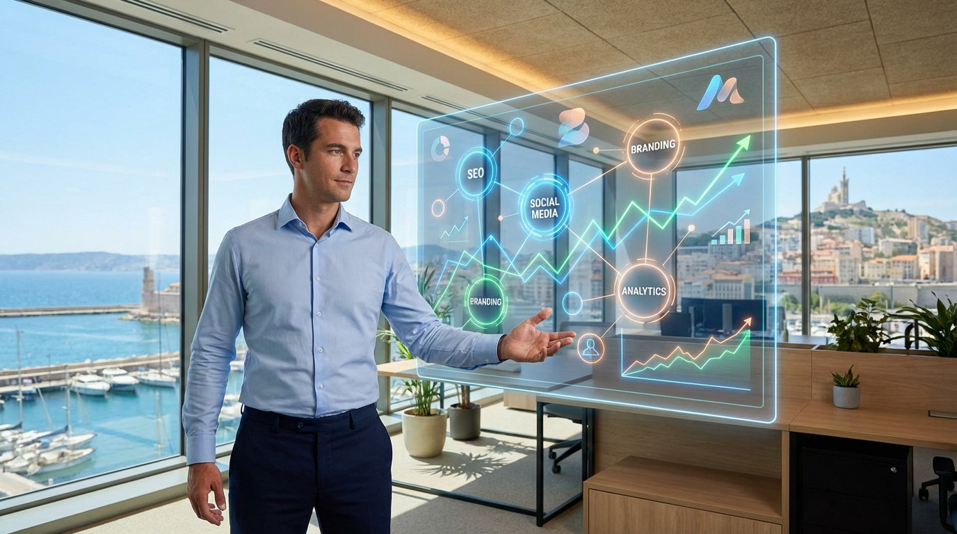 Vision marketing digital perspective bureau Marseille - South Management