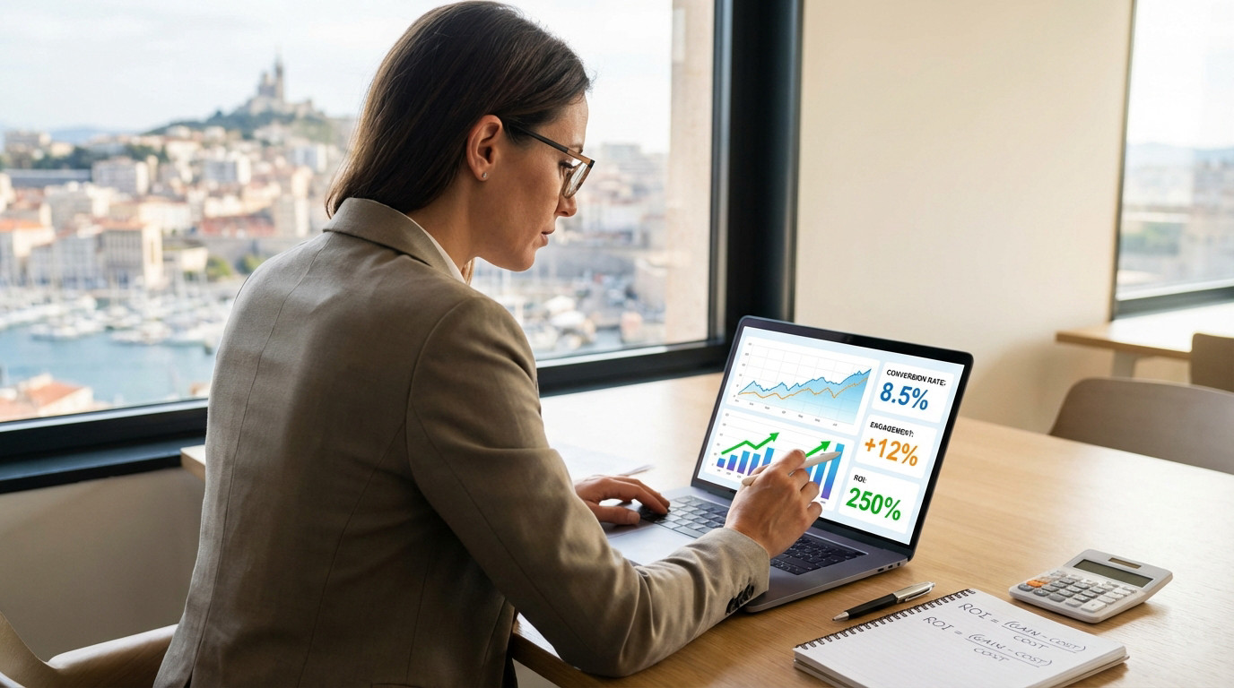 Analyse de croissance digitale et ROI a Marseille - South Management