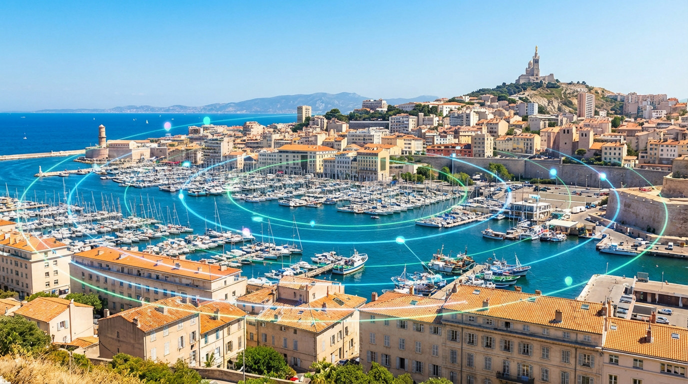 Marseille Vieux-Port et Notre-Dame connectes au digital - South Management