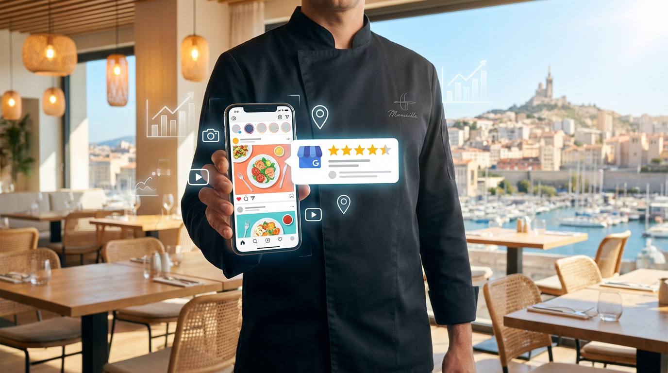Succes digital pour restaurant a Marseille - South Management