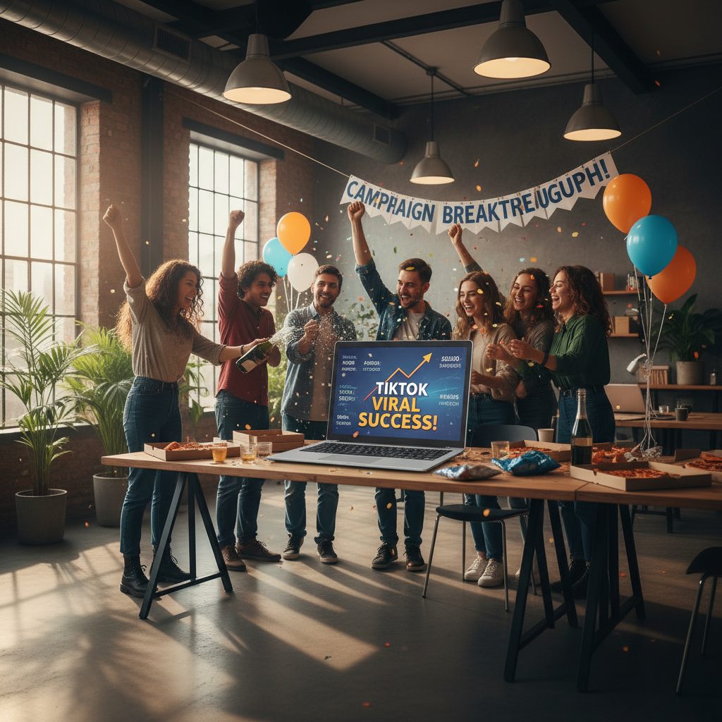 Entrepreneurs consultant les résultats de leur campagne TikTok Ads