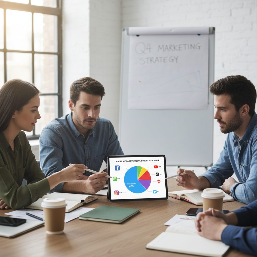 Répartition du budget publicitaire entre les plateformes sociales