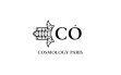 logo cosmology paris noir avec main de fatma stylisée sur fond blanc, identité d'un client cosmétique de campagnes brand content south management