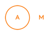 sélecteur am pm orange sur fond blanc, élément d'interface lens snapchat d'une campagne social media south management